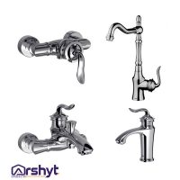 ست شیر آلات شودر مدل لوکا کروم